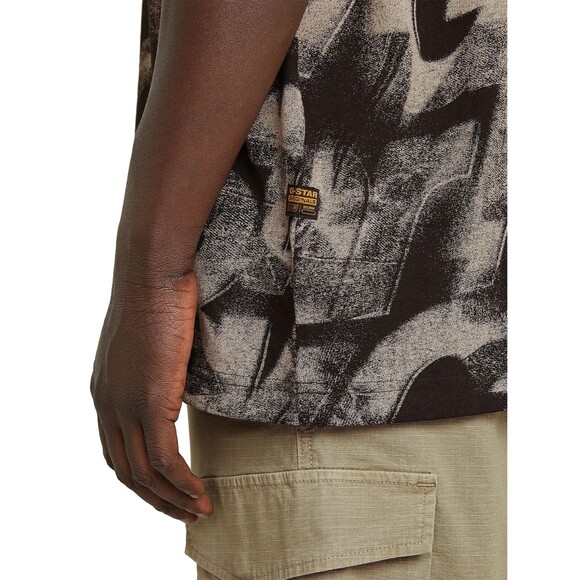 G-Star Raw T-Shirt, Mens XL, G-Star Light Chalk Sprayed Letters Crewneck T-Shirt - Picture 5 of 15